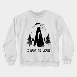 I want to live - black Crewneck Sweatshirt